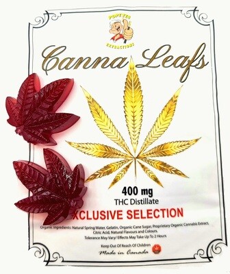 Popeyes Extractions Canna Leaf 400mg THC Gummies