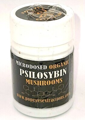 Microdosed Psilosybin mushroom capsules
