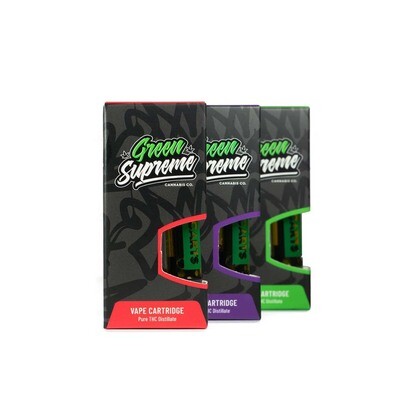 Green Supreme Vape Cartridges (Multiple Flavors)
