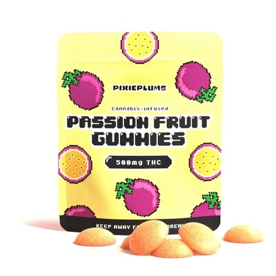Pixie Plums Gummies Passion Fruit (500mg THC)