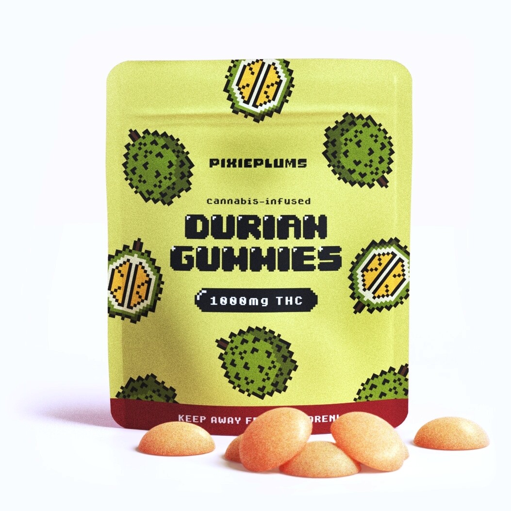 Pixie Plums Gummies Durian (1000mg THC)