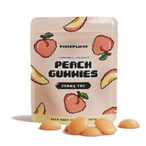 Pixie Plums Gummies Peach (250mg THC)