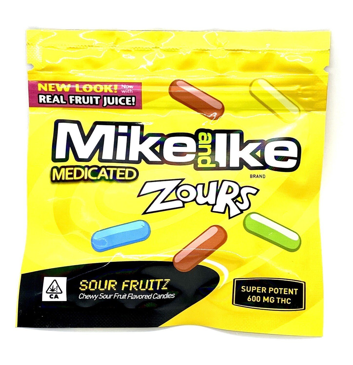Mike & Ike Sour Fruitz 600mg THC
