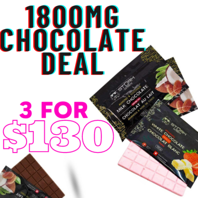 1800mg THC 3 Chocolates Deal