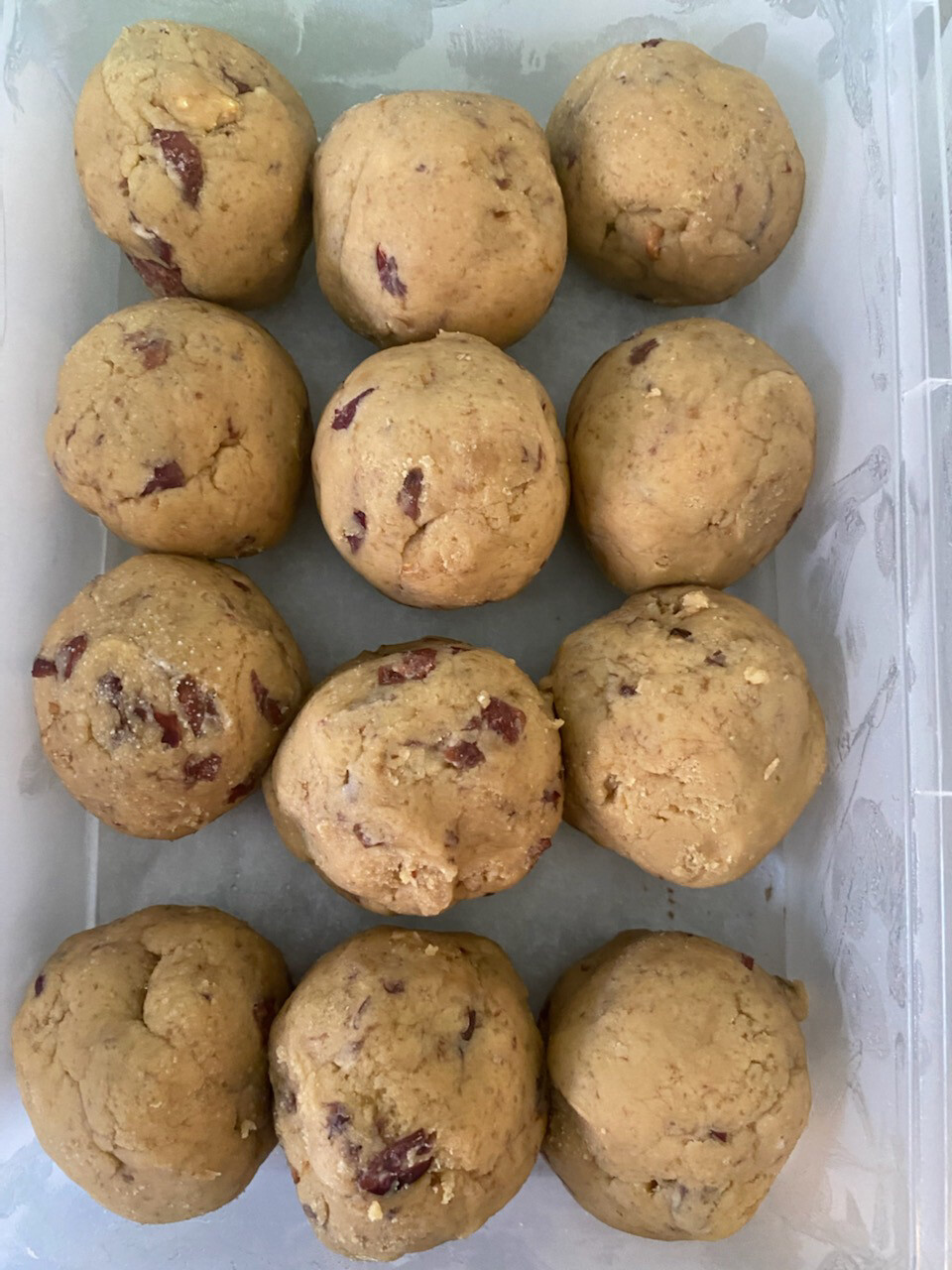 Cranberry Walnut Cookies, 12 Pieces,  (Ready-to-bake)