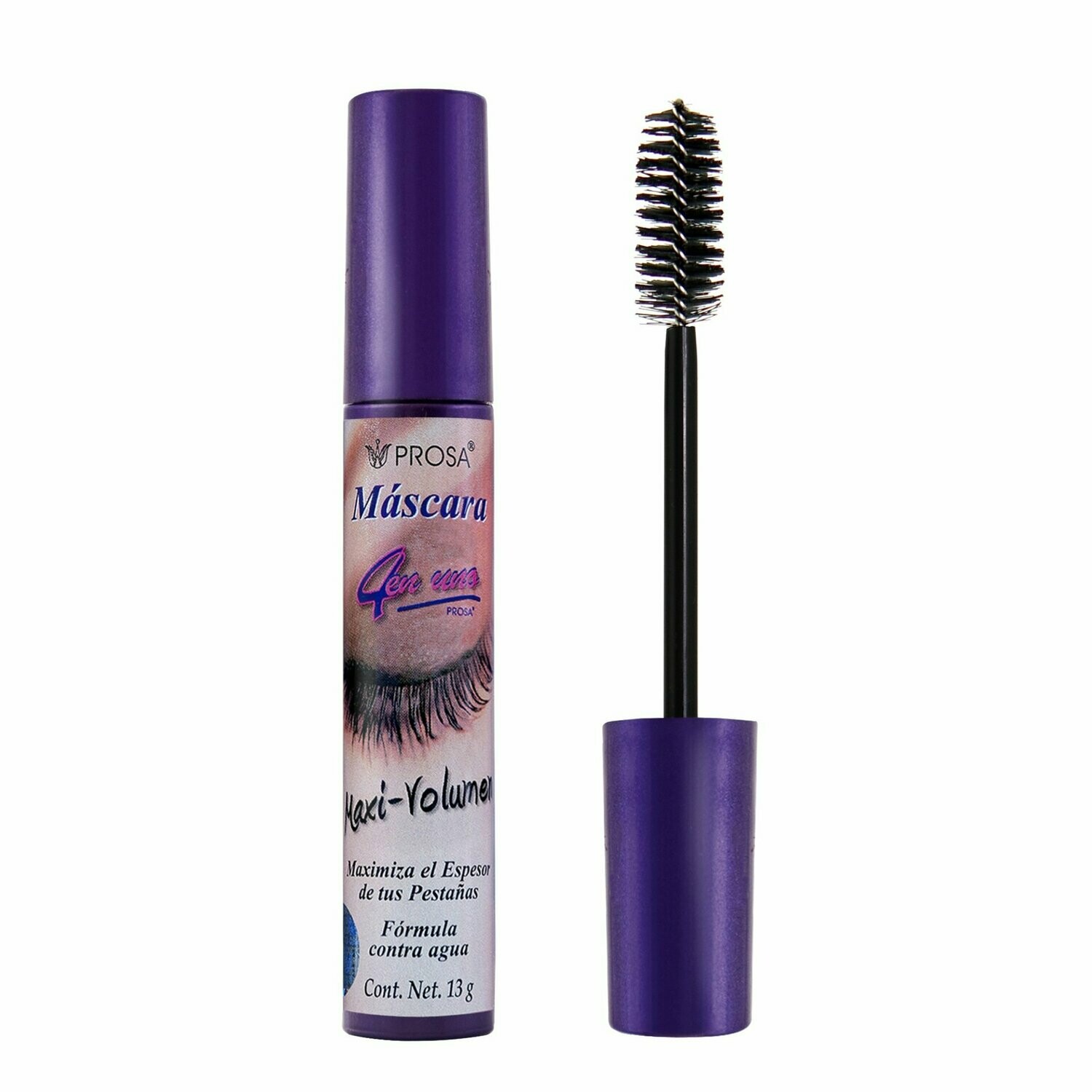 Mascara de Pestañas  Maxi Volumen  -  4 EN 1 PROSA