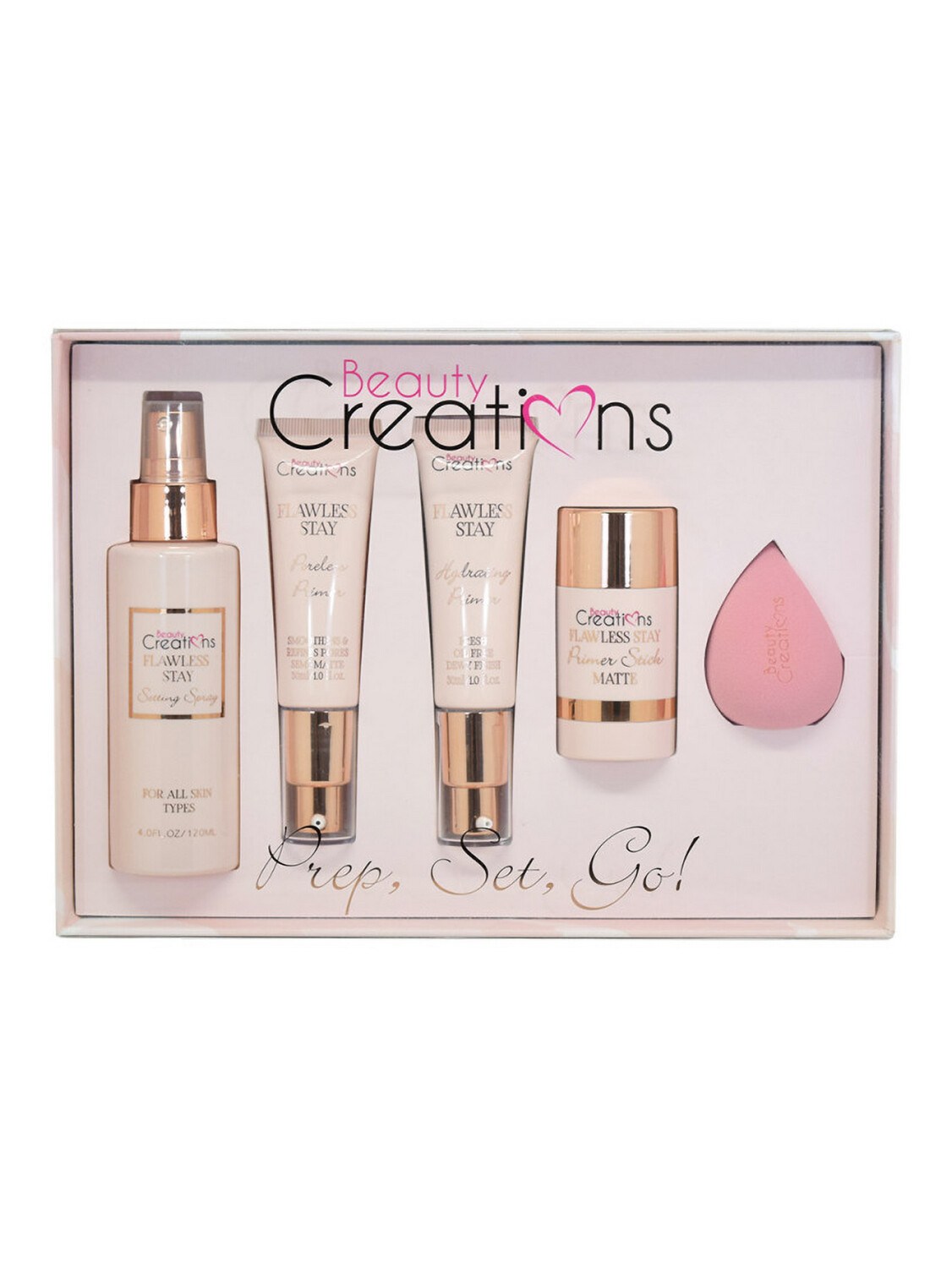Set Flawless Stay Rosa - Beauty Creations