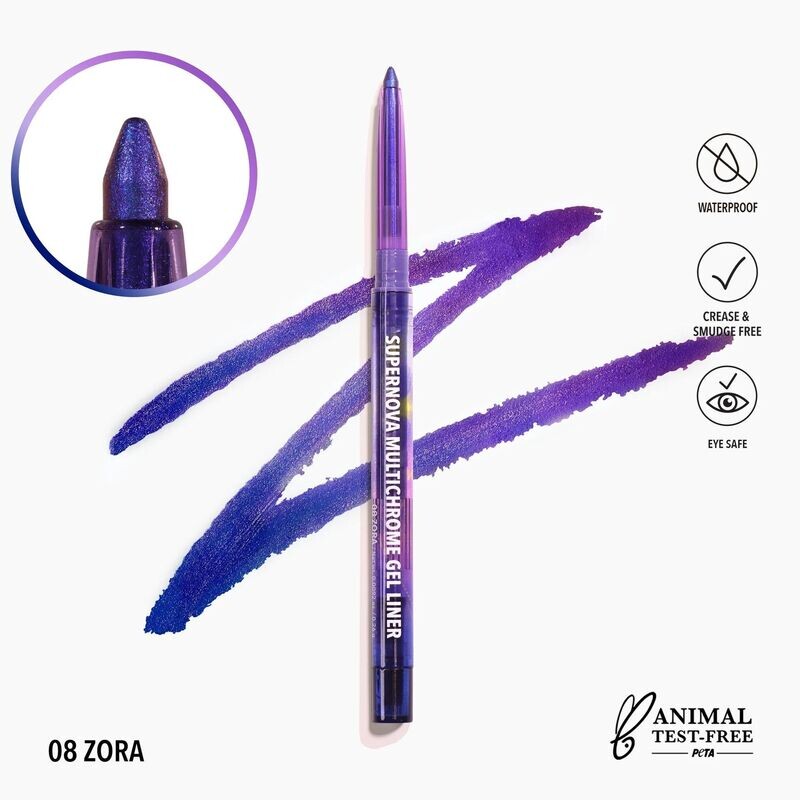 Delineador en gel - Super Nova Multichromatic 008 Zora - Moira