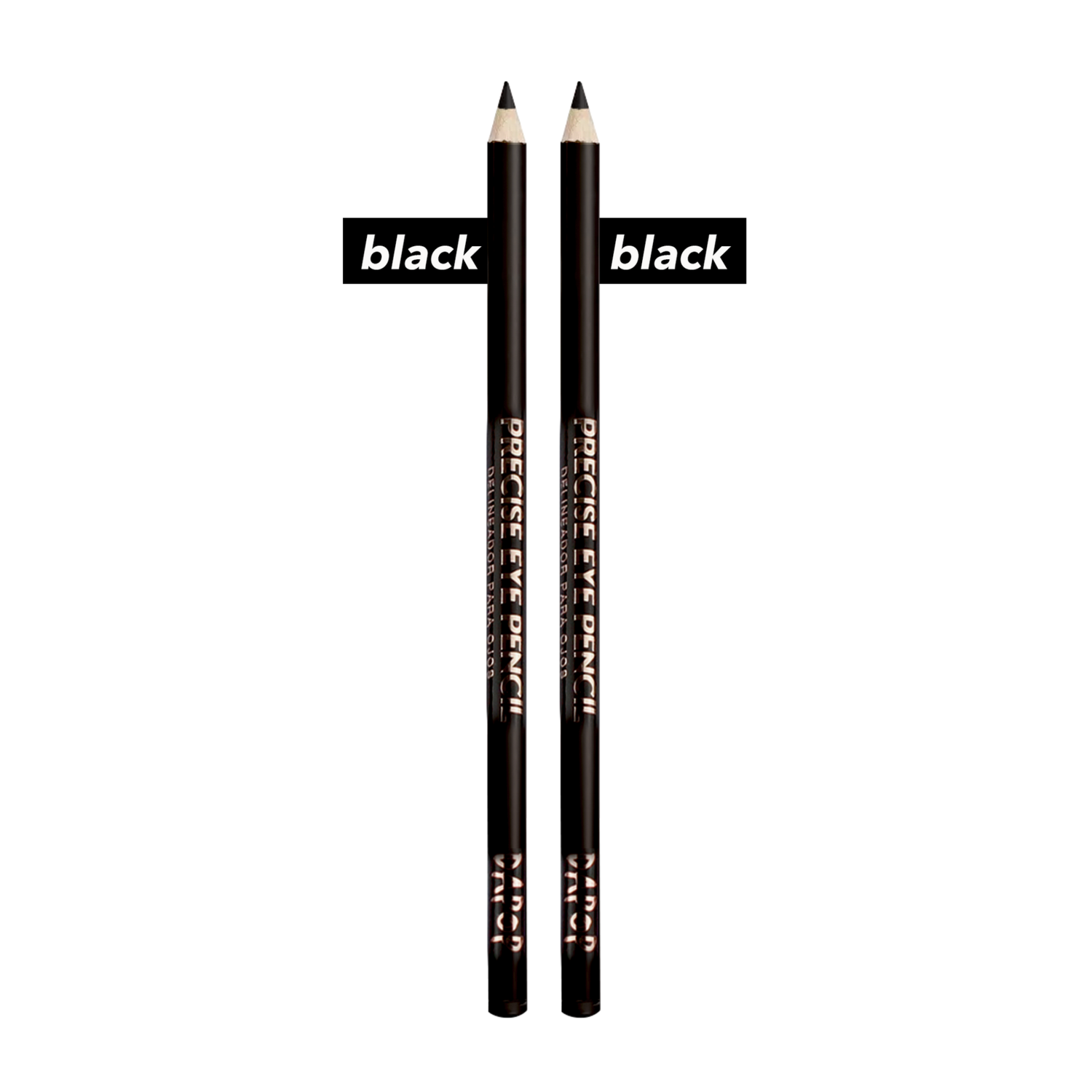 Lápiz Delineador  2 pcz Negro - Precise Pencil - DAPOP