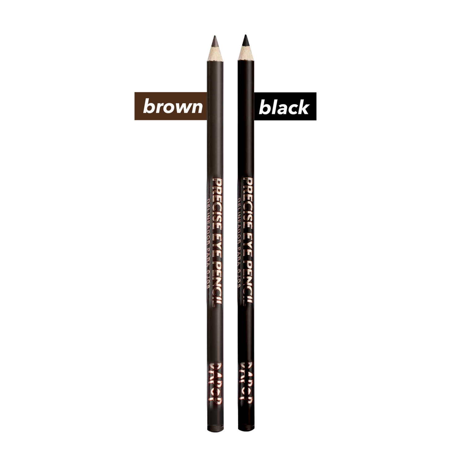 Lápiz Delineador  2 pcz Café y Negro - Precise Pencil - DAPOP