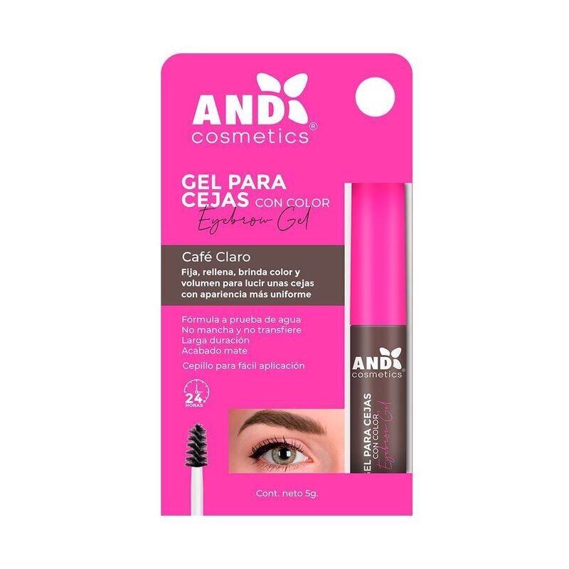 Gel para cejas - Cafe Claro - And Cosmetics