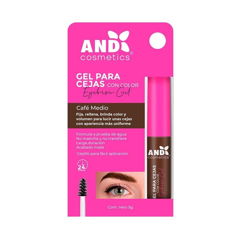 Gel para cejas - Cafe medio - And Cosmetics