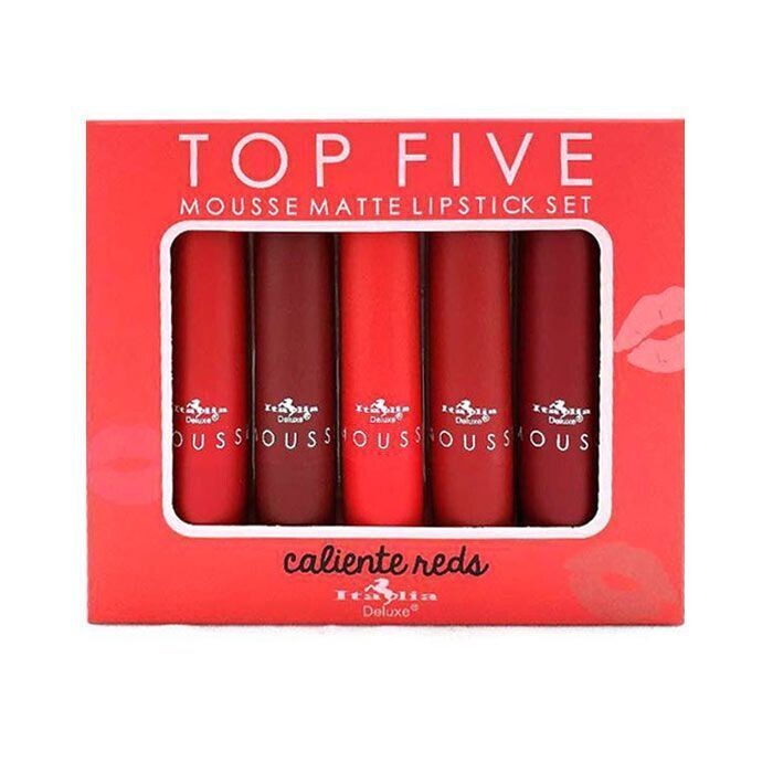 Set de labiales Matte - Caliente Reds- Italia Deluxe