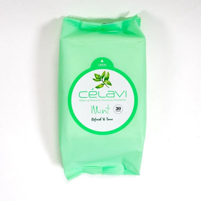 Toallitas desmaquillantes - Menta - Celavi