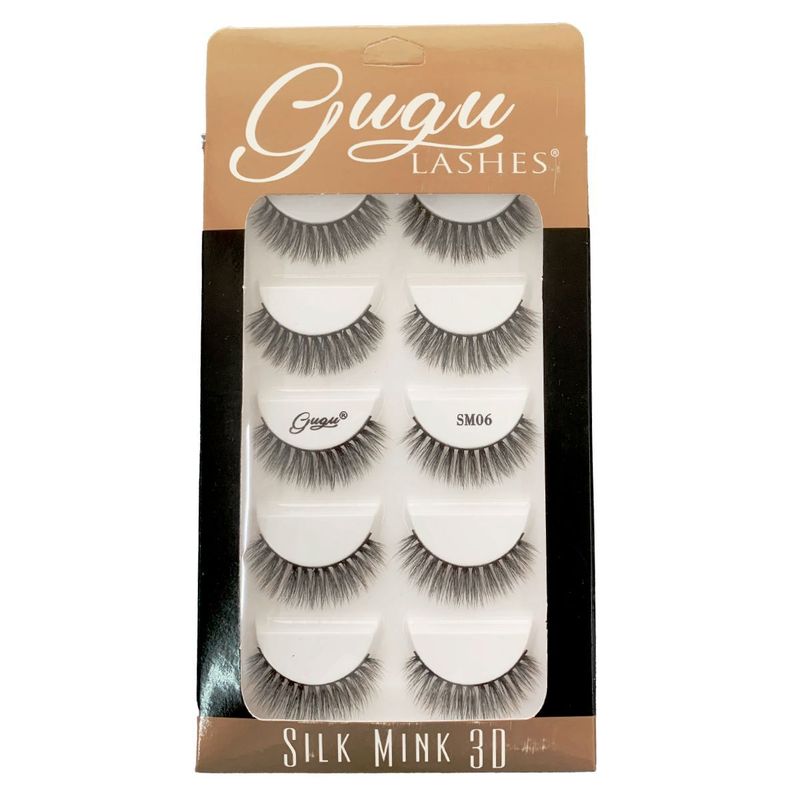 Pestañas Silk Mink 3D SM06 - Gugu Lashes