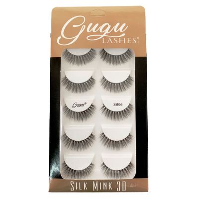 Pestañas Silk Mink 3D SM06 - Gugu Lashes