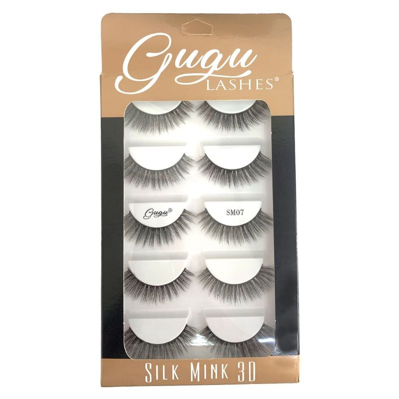 Pestañas Silk Mink 3D SM07 - Gugu Lashes