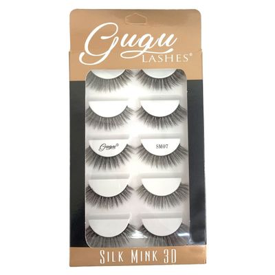 Pestañas Silk Mink 3D SM07 - Gugu Lashes