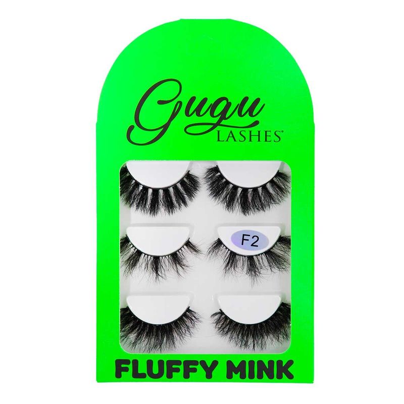 Set de pestañas Fluffy Mink F2 - Gugu Lashes