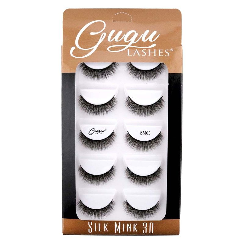 Pestañas Silk Mink 3D SM05 - Gugu Lashes