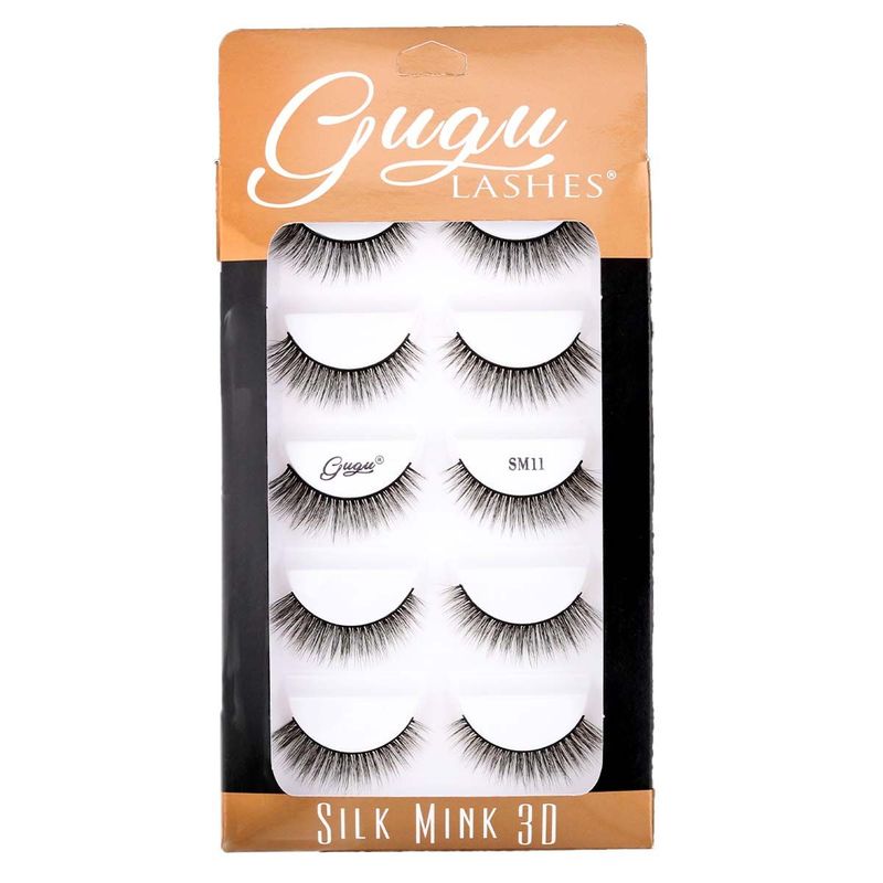 Pestañas Silk Mink 3D SM11 - Gugu Lashes