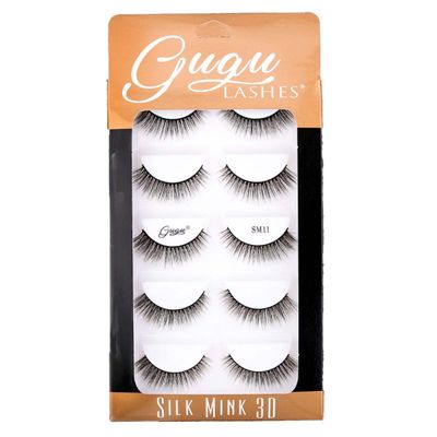 Pestañas Silk Mink 3D SM11 - Gugu Lashes