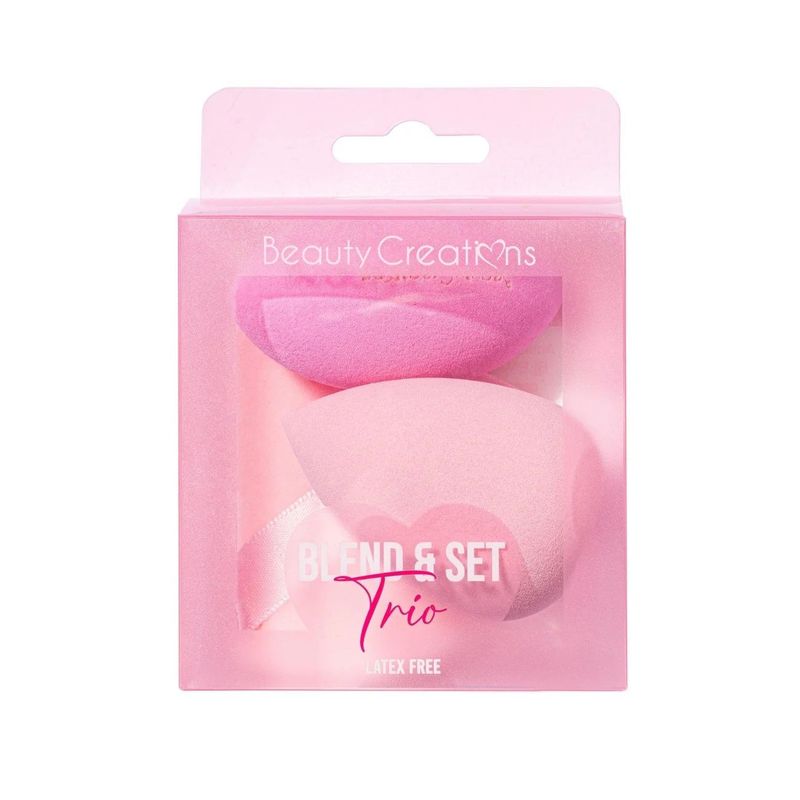 Trío de esponjas y borla - Beauty Creations