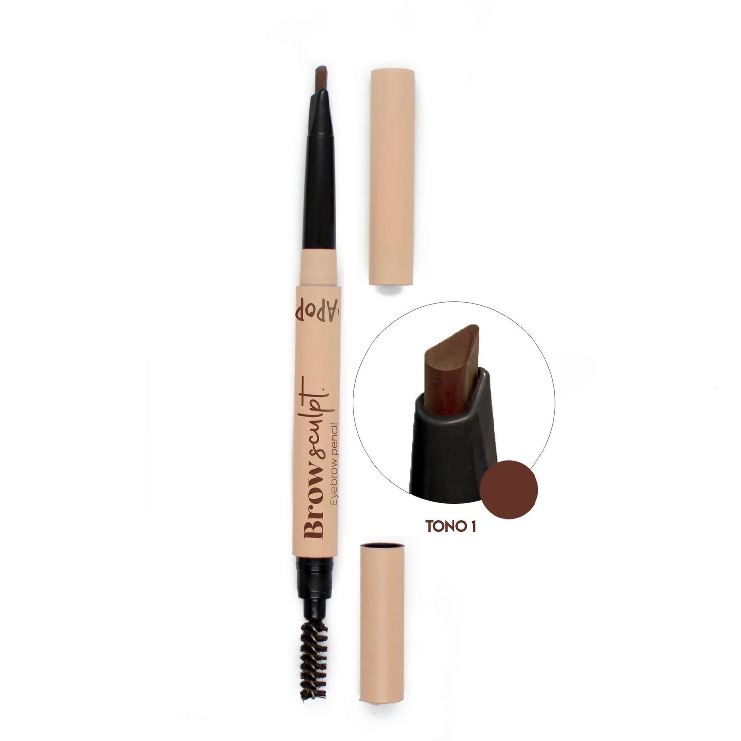 Lápiz retráctil para cejas Brow Sculpt - DAPOP, Tonos: Tono 01