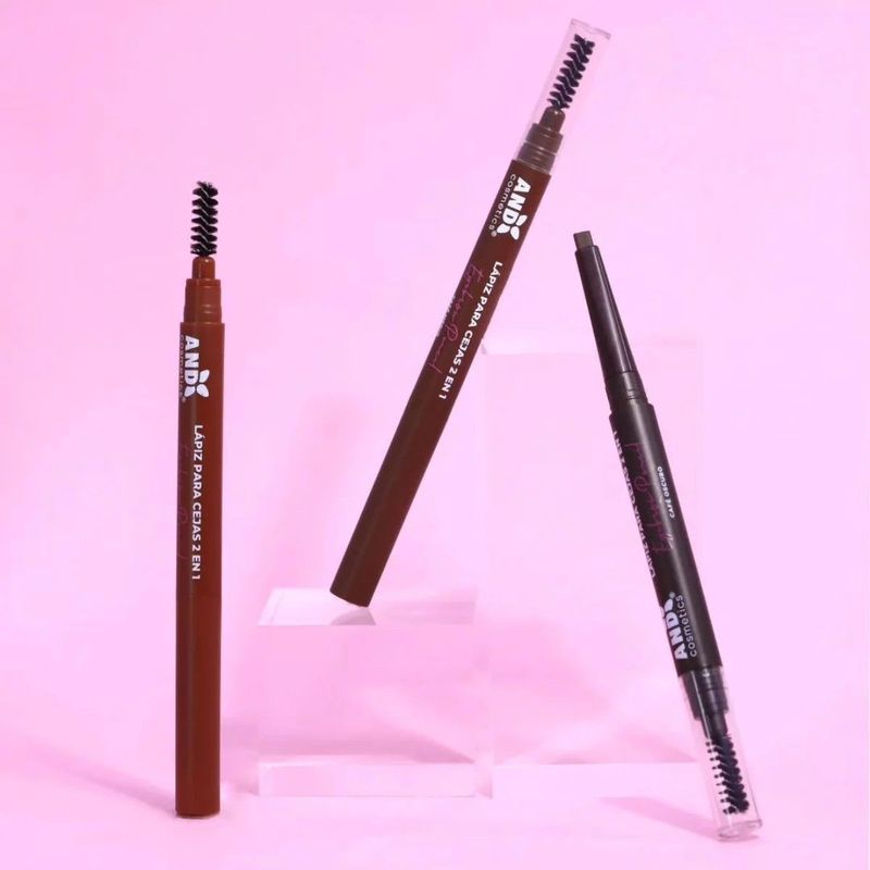 Lápiz para cejas 2 en 1 - AND Cosmetics