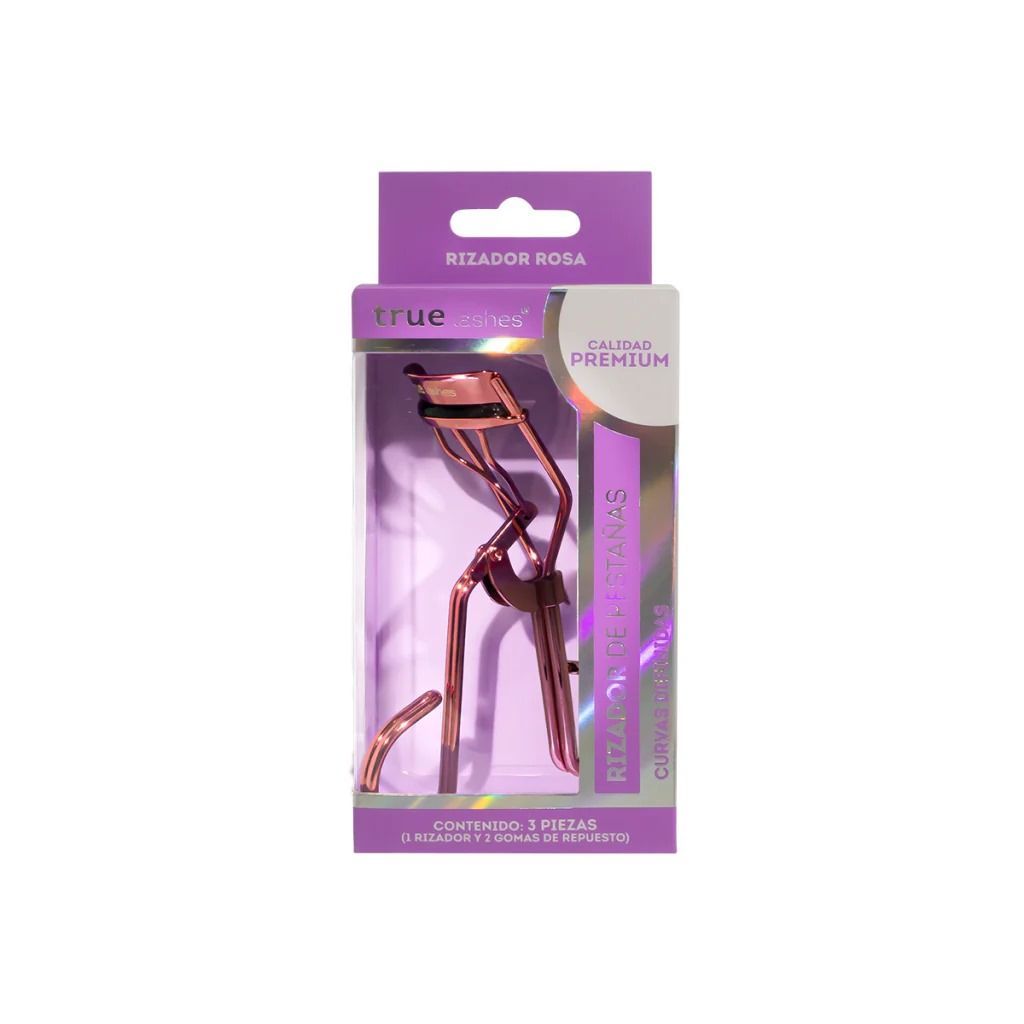 Rizador de pestañas rosa - True Lashes