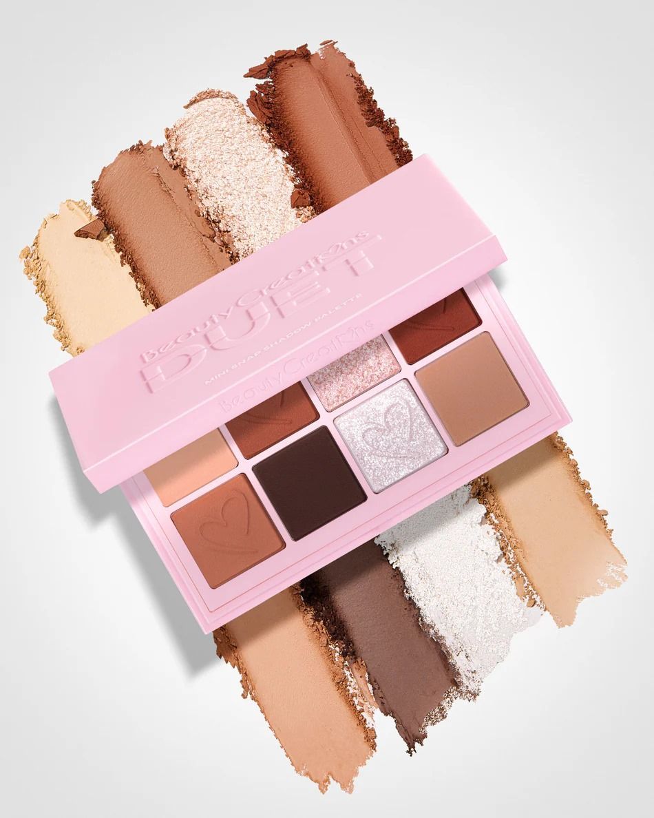 Duet Mini Snap Palette - Paleta De Sombras 8 Tonos X Beauty Creations.