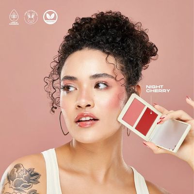RUBOR EN DÚO ALLURE CREMA Y POLVO COMPACTO ATENEA