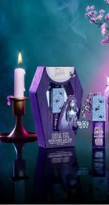 Tim Burton's Corpse Bride X Beauty Creations - Aceite De Labios Con Brillo - Bridal Veil