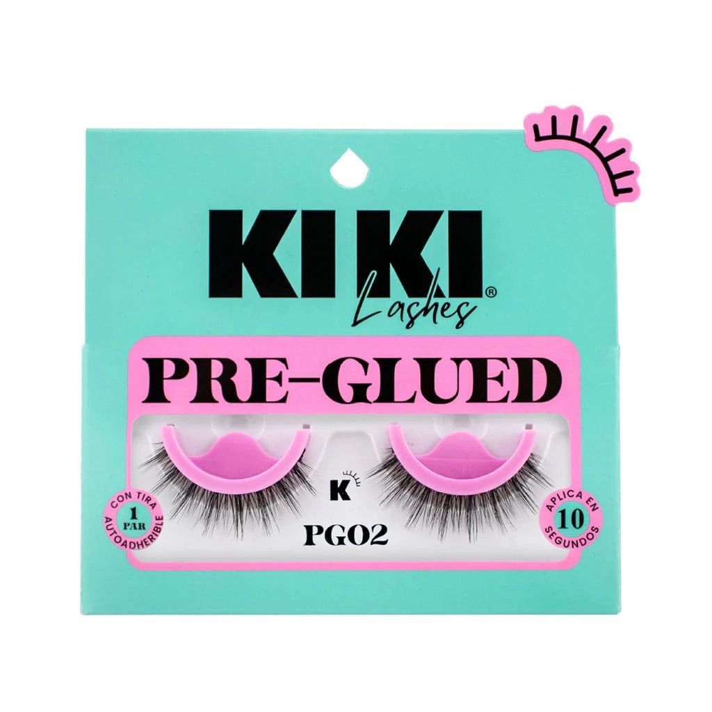PAR DE PESTAÑAS PRE GLUED PG02 KIKI LASHES PAR DE PESTAÑAS PRE GLUED PG02 KIKI LASHES