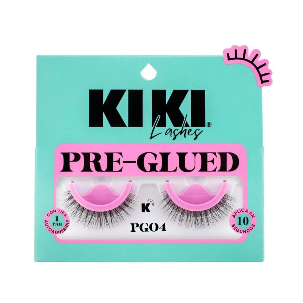PAR DE PESTAÑAS PRE GLUED PG04 KIKI LASHES