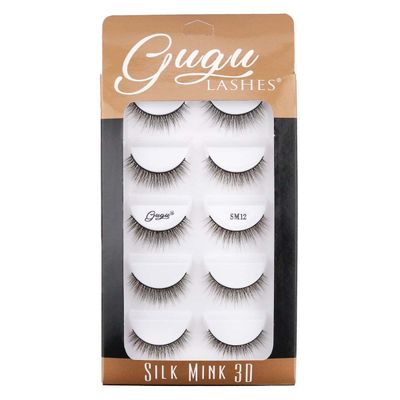 Pestañas Silk Mink 3D SM12 - Gugu Lashes