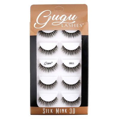 Pestañas Silk Mink 3D SM13 - Gugu Lashes Pestañas Silk Mink 3D SM13 - Gugu Lashes
