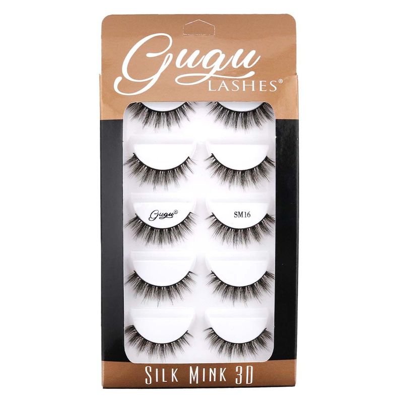 Pestañas Silk Mink 3D SM16 - Gugu Lashes Pestañas Silk Mink 3D SM16 - Gugu Lashes