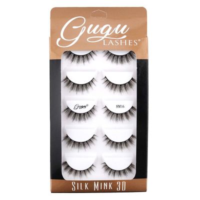 Pestañas Silk Mink 3D SM16 - Gugu Lashes Pestañas Silk Mink 3D SM16 - Gugu Lashes