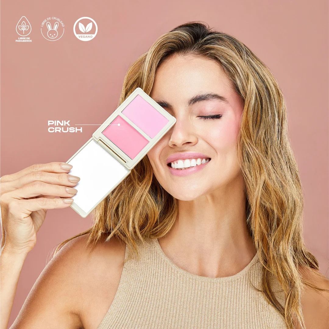 RUBOR EN DÚO ALLURE CREMA Y POLVO COMPACTO ATENEA RUBOR EN DÚO ALLURE CREMA Y POLVO COMPACTO ATENEA, COLOR: PINKCRUSH