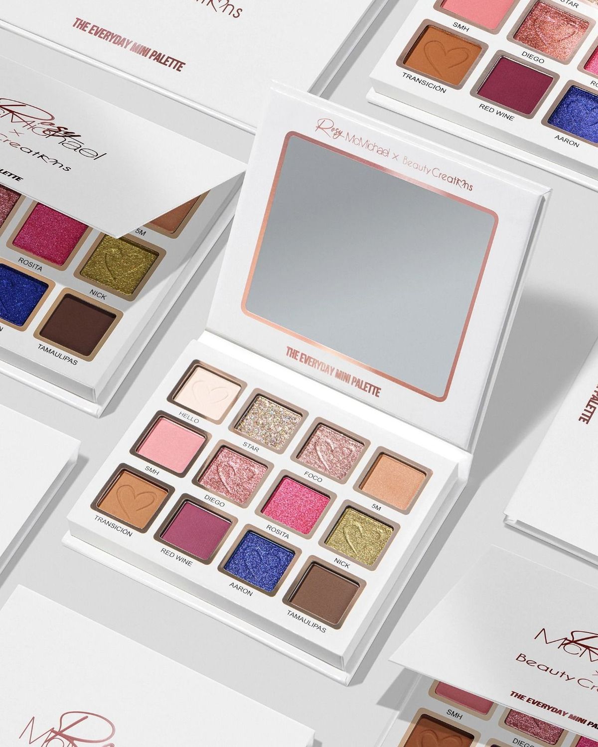Rosy McMichael X Beauty Creations - Mini Paleta De Sombras - Rosy's Essentials Vol.1 Rosy McMichael X Beauty Creations - Mini Paleta De Sombras - Rosy's Essentials Vol.1