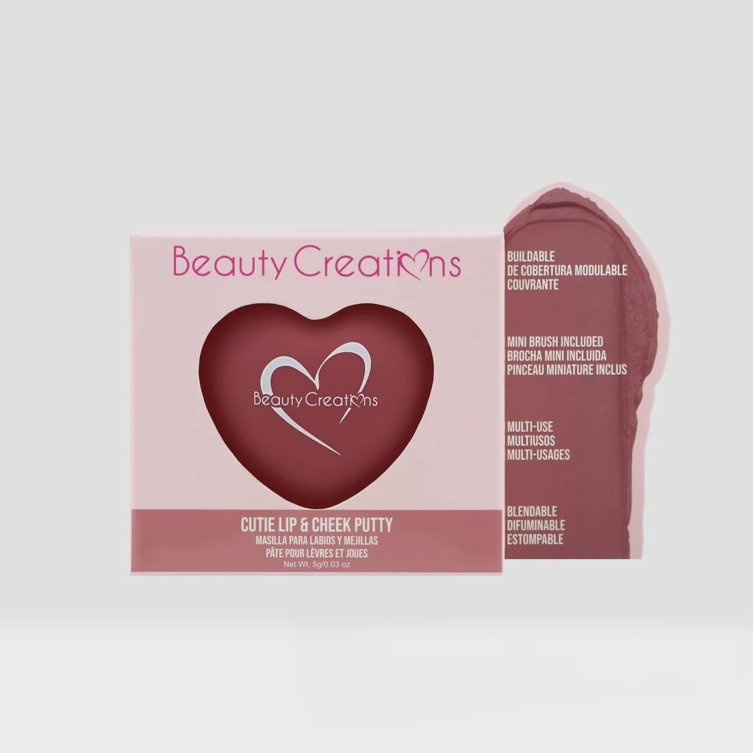 Cutie Lip & Cheek Putty - Rubor Y Bálsamo Labial DEEP BERRY - Beauty Creations