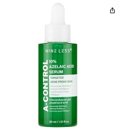 NINELESS-A-Control Azelaic Acid Serum 30ml | Sérum Facial con 10% de Ácido Azelaico, Niacinamida, Centella Asiática