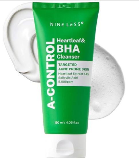 NINELESS-A-Control Heartleaf & BHA Foam Cleanser 120ml | Limpiador Facial NINELESS-A-Control Heartleaf & BHA Foam Cleanser 120ml | Limpiador Facial