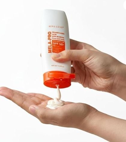 NINELESS-MELA-PRO Tranexamic Acid Sun Screen 100ml | Bloqueador Facial SPF NINELESS-MELA-PRO Tranexamic Acid Sun Screen 100ml | Bloqueador Facial SPF