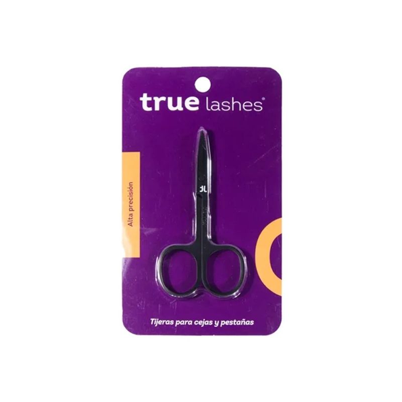 Tijera para cejas y pestañas  color negro TRUELASHES