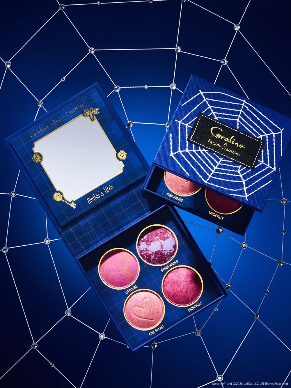 PALETA DE RUBORES MOTHERS WEB CORALINE X BEAUTY CREATIONS PALETA DE RUBORES MOTHERS WEB CORALINE X BEAUTY CREATIONS