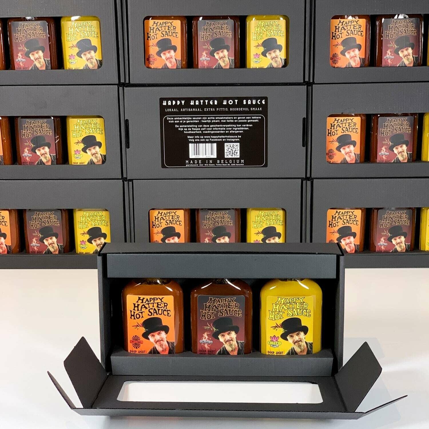 Happy Hatter Hot Sauce : 10 x cadeau verpakking