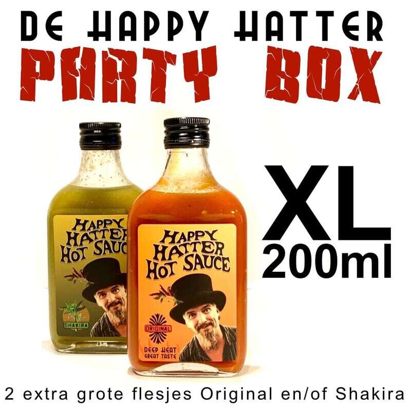 Happy Hatter hot sauce : Horeca setje (Original of Shakira of Mixed)
