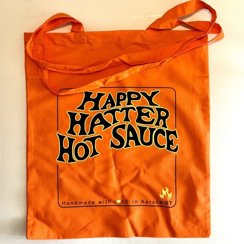Happy Hatter Hot Sauce totebag